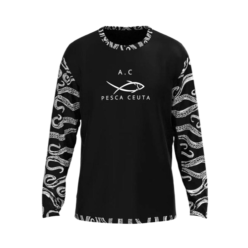 Camiseta Pulpo AC PESCA diseño exclusivo algodón premium - AC_PESCACEUTA