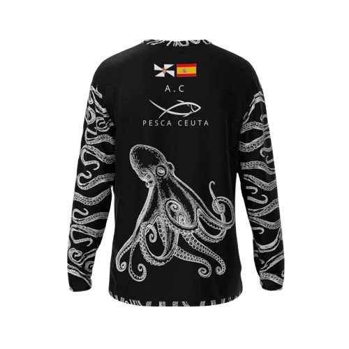 Camiseta Pulpo AC PESCA diseño exclusivo algodón premium - AC_PESCACEUTA